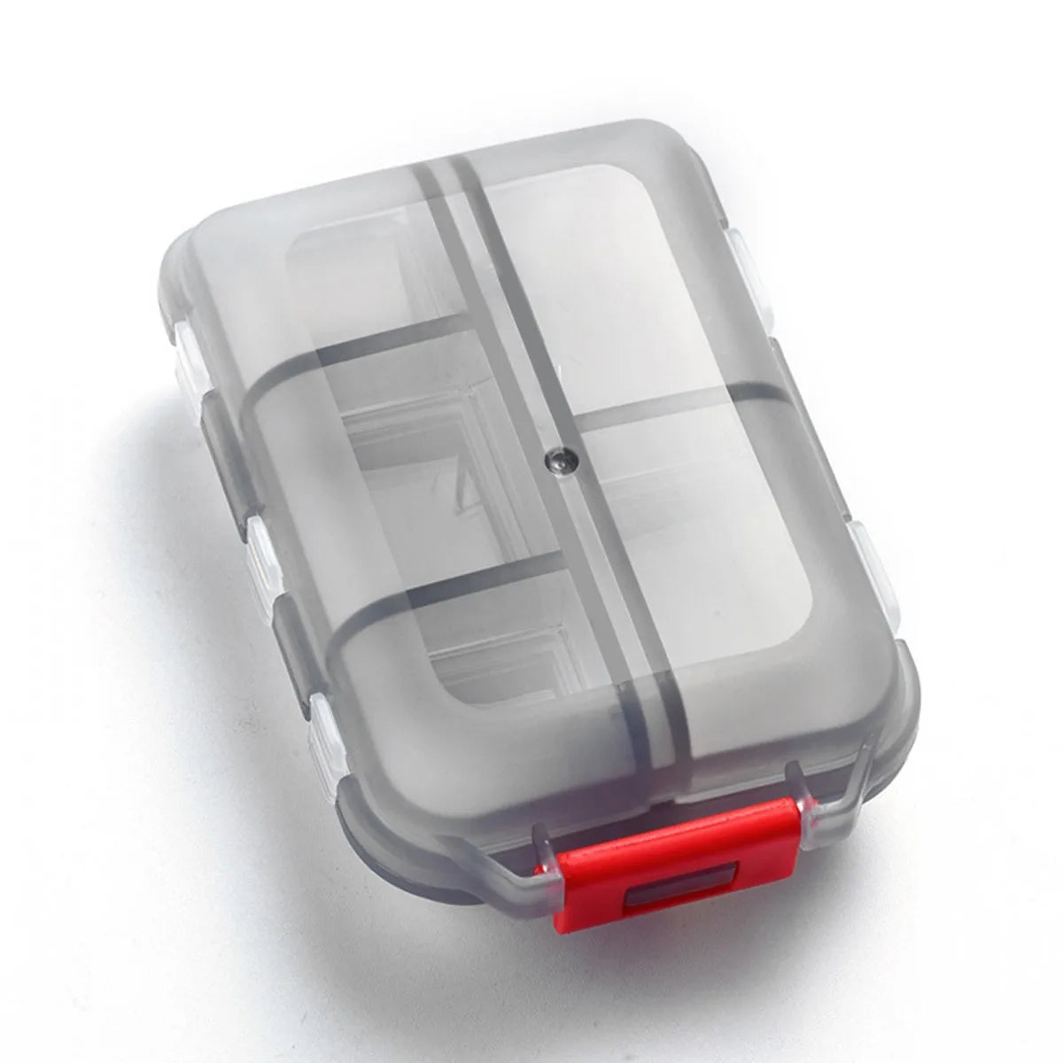 2Pcs 7 Days Pill Storage Box Mini Travel Portable Medicines Dispenser Box Multifunction Plastic Seven Compartment Sealer Box